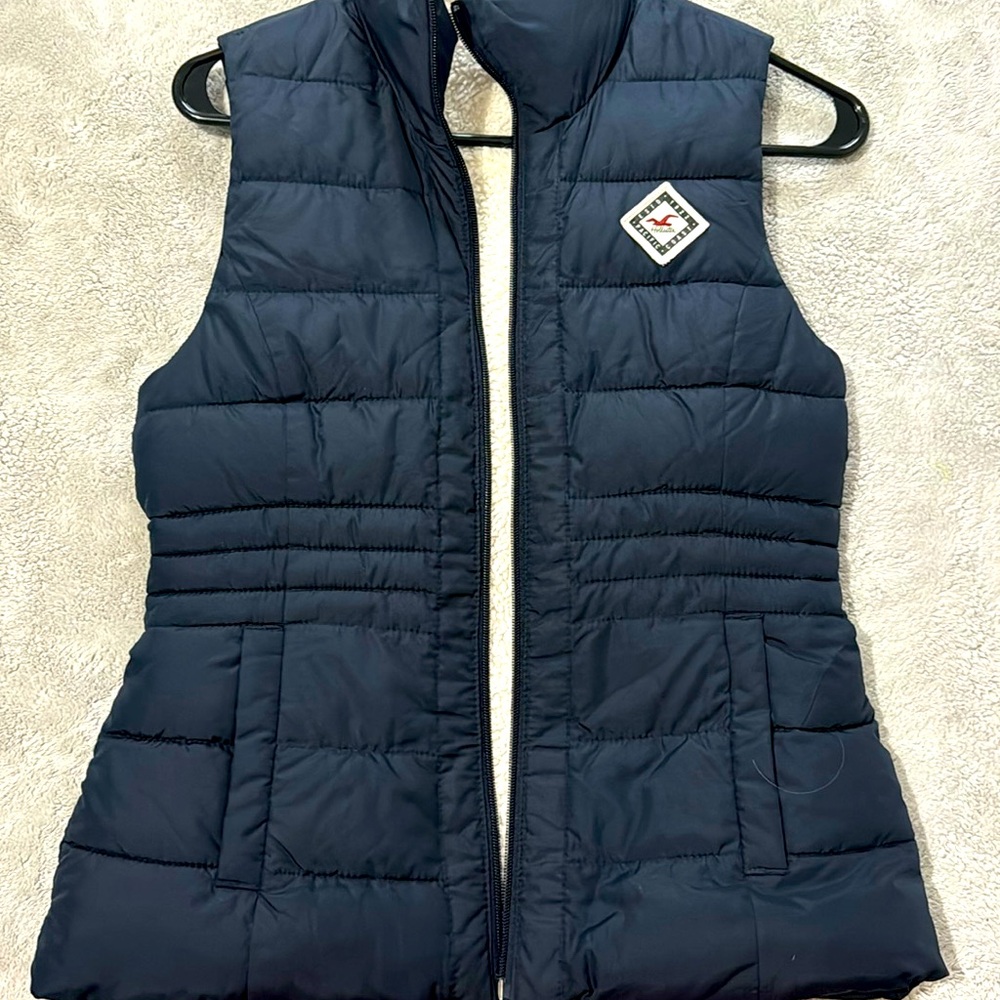 Hollister Winter Vest Navy Blue
